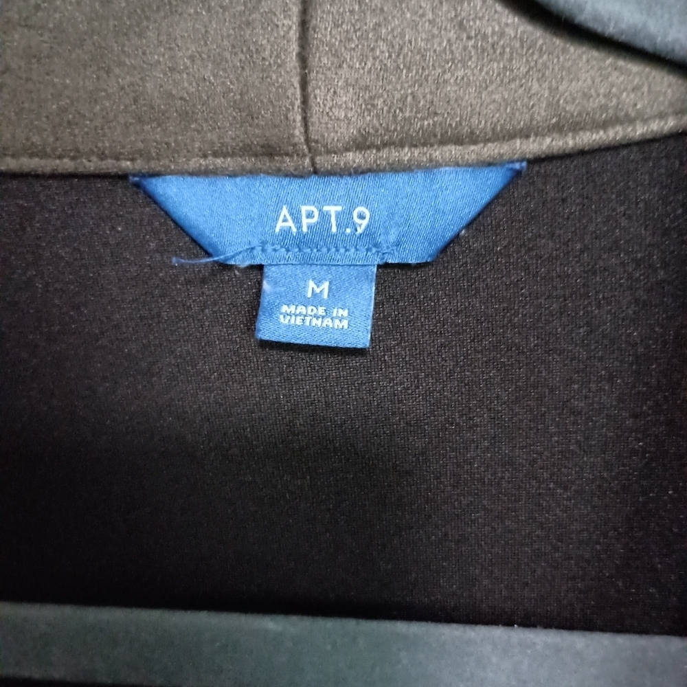 Apt. 9 Slant-Pocket Car Coat Faux Suede_ Med_Olive - Picture 6 of 7